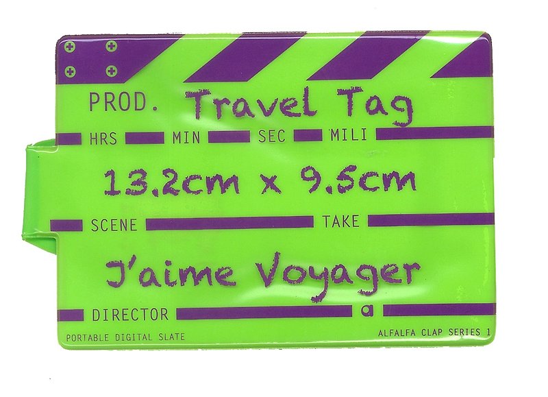 Director clap Travel tag - Green - Other - Plastic Green