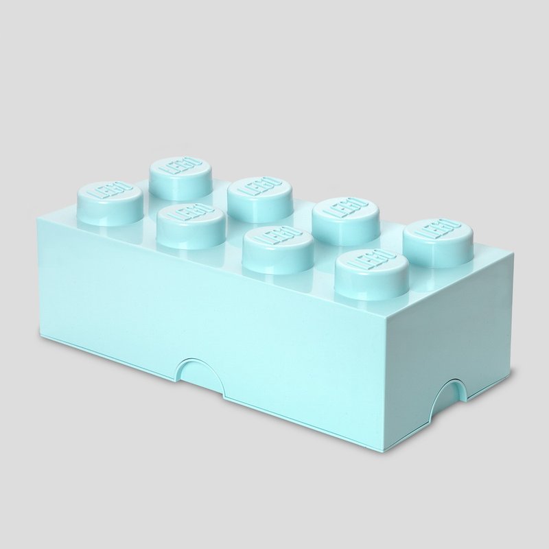 Room Copenhagen 樂高 LEGO 8凸收納盒-水藍(40041742) - 居家收納/收納盒/儲物盒 - 其他材質 