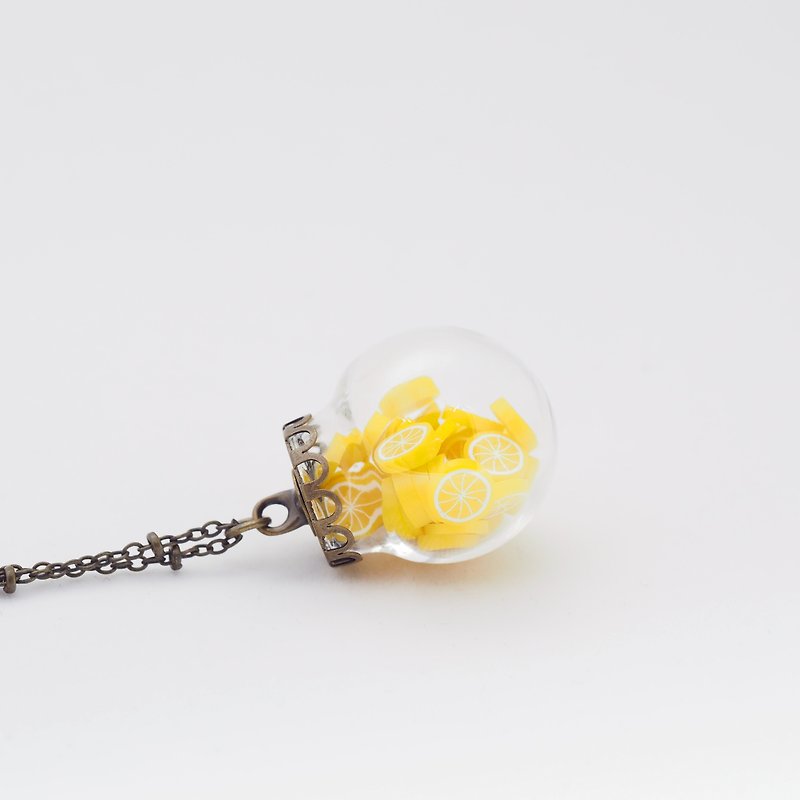 「OMYWAY」Lemo Necklace - Glass Globe Necklace - สร้อยติดคอ - แก้ว 