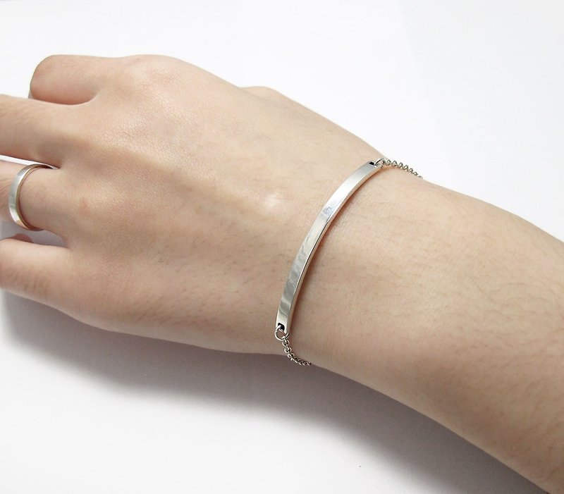 925 sterling silver bracelet - small smile sterling silver bracelet - Bracelets - Sterling Silver White