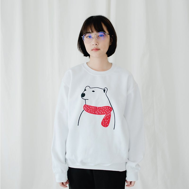 MERRY POLAR, Changeable color sweatshirt - 中性衛衣/T 恤 - 羊毛 白色