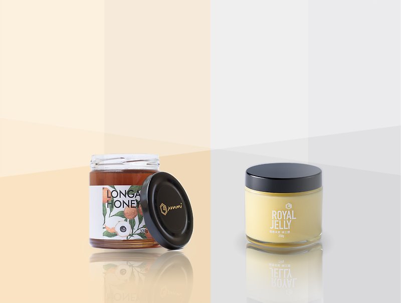 Honey health | vitality beauty group 15% OFF | royal jelly vanilla longan honey 320g - Honey & Brown Sugar - Glass Yellow