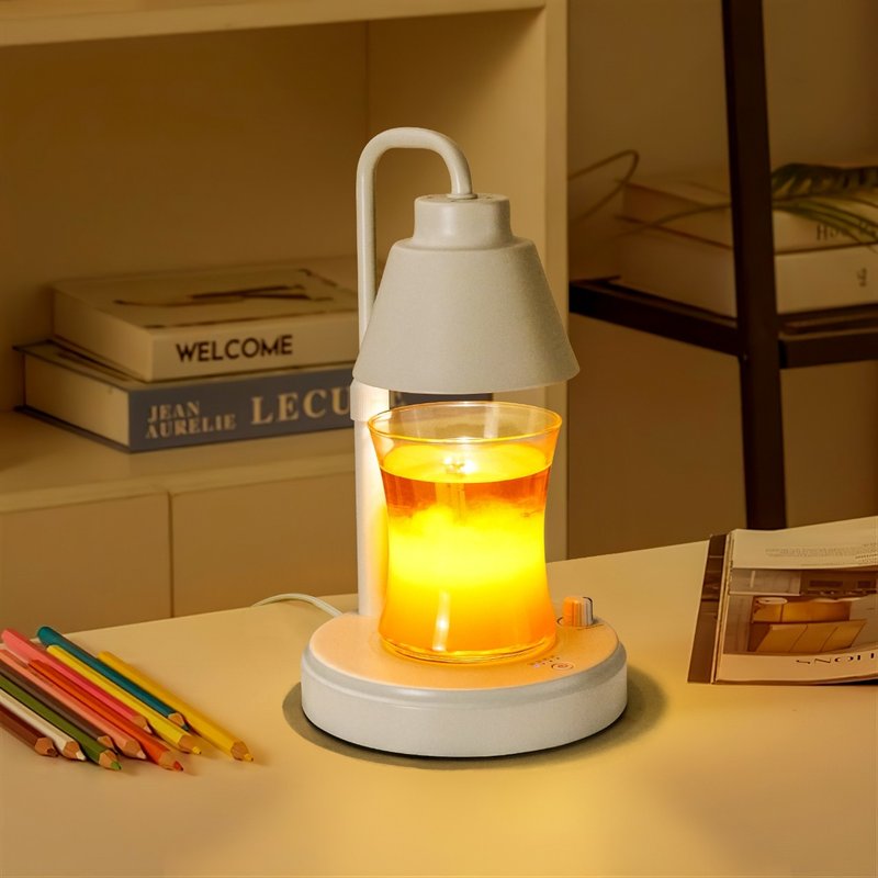 【Rofancy】Candle Fragrance Lamp-Ultimate Soft White - เทียน/เชิงเทียน - โลหะ 