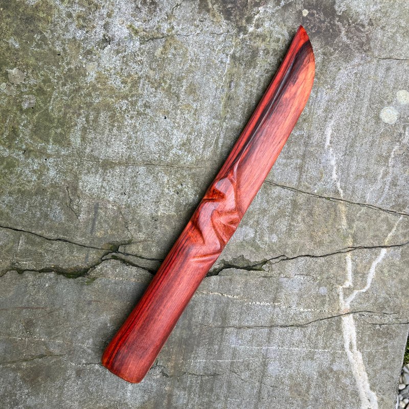 我販劍　妖刀　瓦煉　血檀　手工木劍　藝術木刀　魔劍紙鎮 - 擺飾/家飾品 - 木頭 紅色