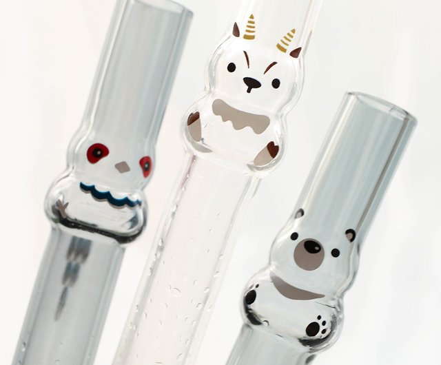 Cool cat shaped glass straw - Shop GOODGLAS Reusable Straws - Pinkoi