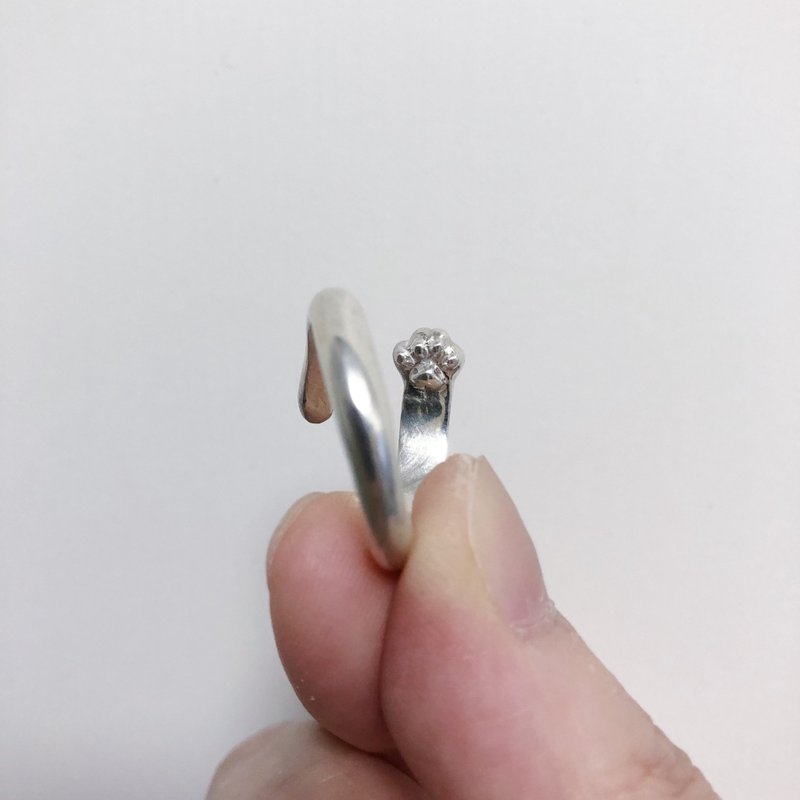 925 sliver cat paw ring - แหวนทั่วไป - เงินแท้ สีเงิน