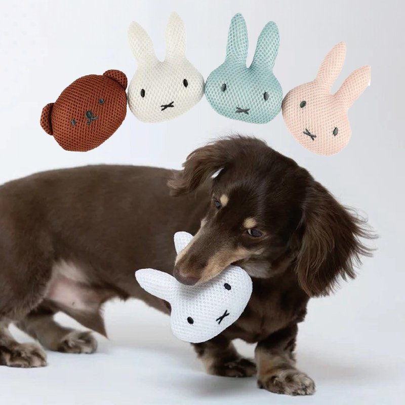 【Miffy】寵物網布潔齒玩具 寵物玩具 潔牙玩具 網布玩具 玩具 - 貓/狗玩具 - 棉．麻 