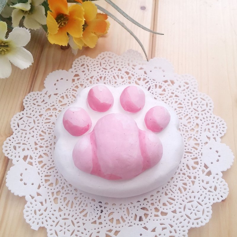 Cat meat ball/cat paw/diffuser Stone - Fragrances - Other Materials Pink
