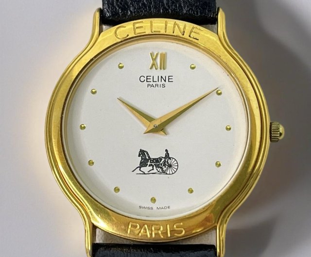 Out of print antique bag second-hand Celine carriage black