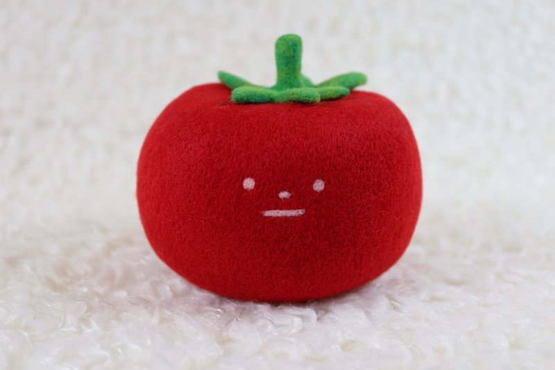 Needlefelt daze tomato - ตุ๊กตา - ขนแกะ สีแดง