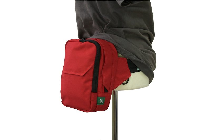 Greenroom136 - Sidekeep - Waist Pouch - Red - กระเป๋าเป้สะพายหลัง - วัสดุอื่นๆ สีแดง