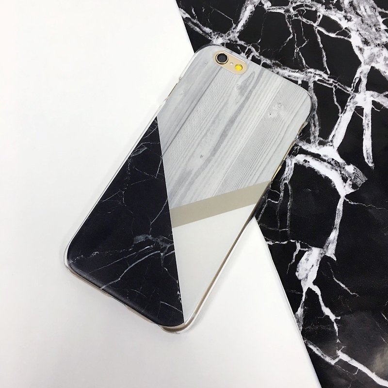 Wood and Marble Brown - 13  Print Soft / Hard Case for iPhone X,  iPhone 8,  iPhone 8 Plus, iPhone 7 case, iPhone 7 Plus case, iPhone 6/6S, iPhone 6/6S Plus, Samsung Galaxy Note 7 case, Note 5 case, S7 Edge case, S7 case - อื่นๆ - พลาสติก 