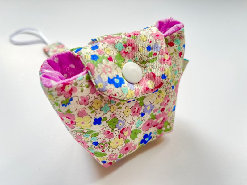 Pacifier Clip Pacifier Storage Bag Combination Summer Garden - Baby Bottles & Pacifiers - Cotton & Hemp Multicolor