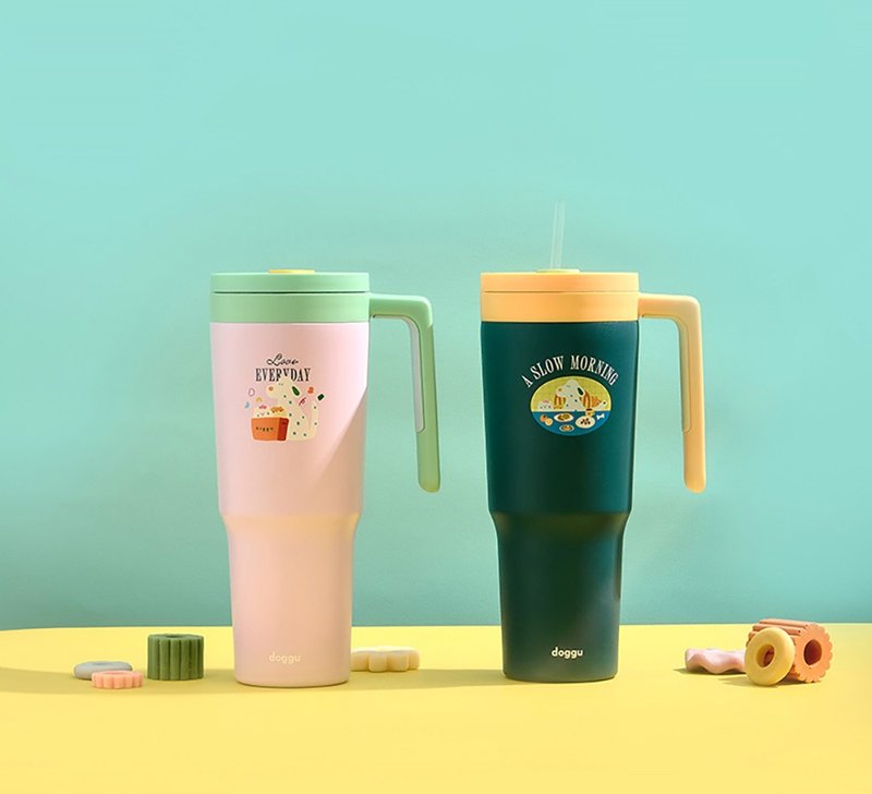 แก้วเก็บความเย็น Doggu tumbler cold 12 + hr. - แก้ว - แก้ว หลากหลายสี