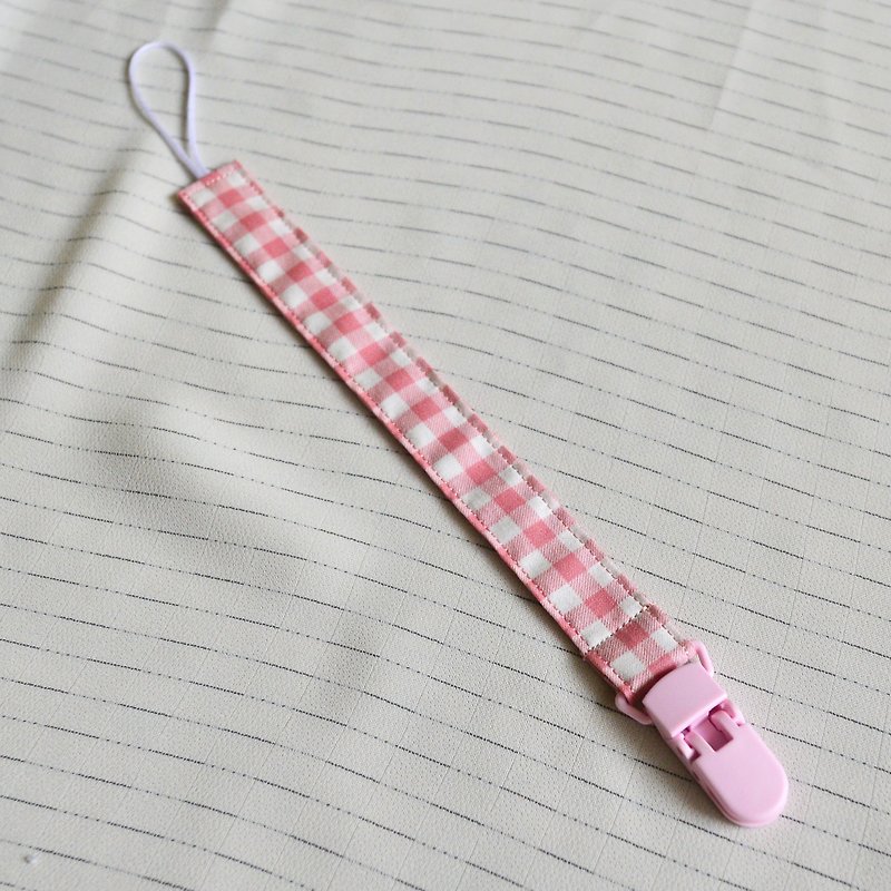 Pink Grid-Vanilla Nipple Chain - Bibs - Other Materials Pink