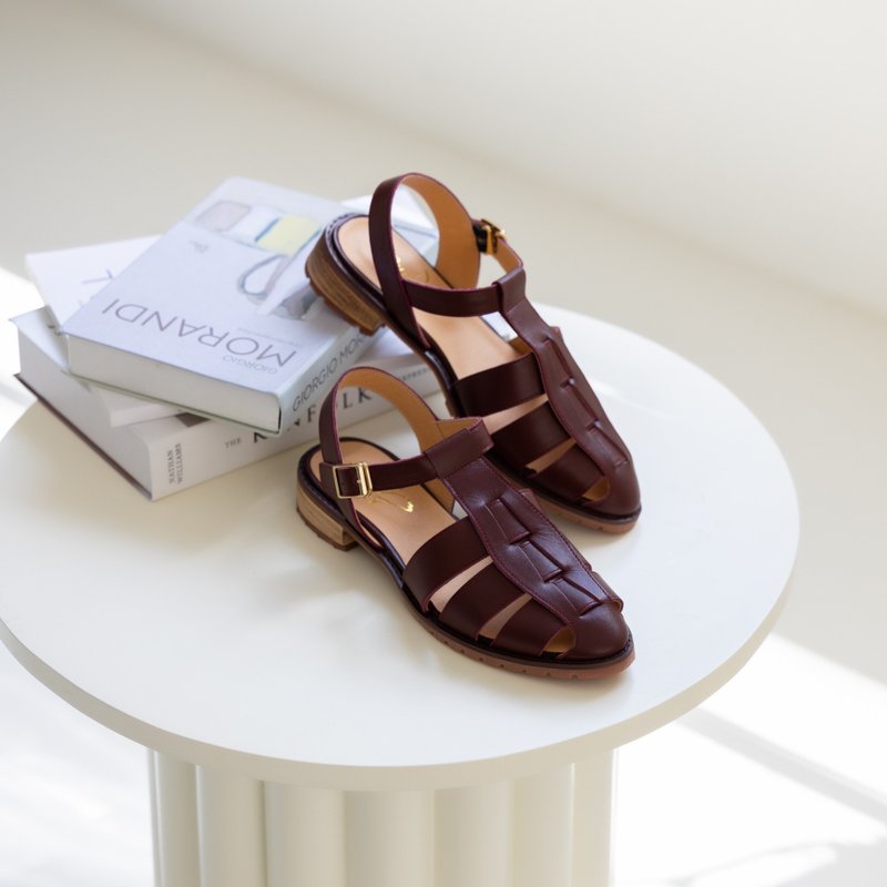 Hera | A must-have item for spring and summer | . Wide and comfortable. Casual shoes. Genuine leather shoes. Hera sandals burgundy - Women's Leather Shoes - Genuine Leather Multicolor