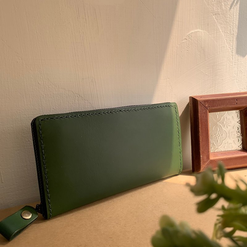 8 carat chain long wallet wallet - Wallets - Genuine Leather 