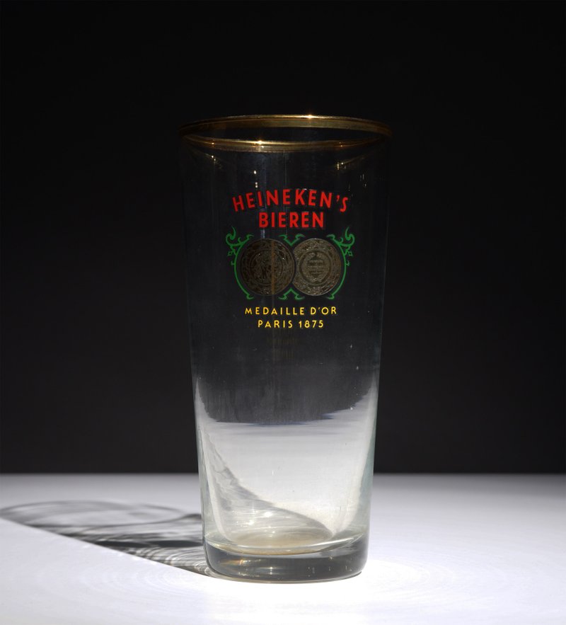 絕版海尼根金邊皮爾森啤酒杯(H05)/荷蘭老件/玻璃杯 - 酒杯/酒器 - 玻璃 透明