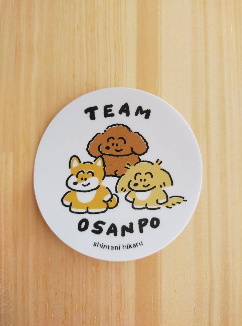 TEAM OSANPO sticker - Stickers - Other Materials 