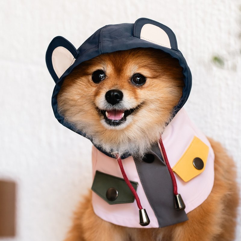 【Adventure-Inspired Playful Apparel for Pets】CAMPING BEAR  - PINK - ชุดสัตว์เลี้ยง - ไฟเบอร์อื่นๆ สึชมพู