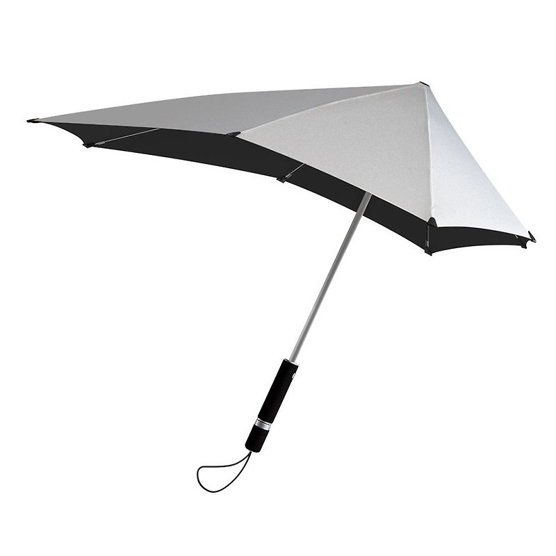 Holland Senz Shengshi Classic Windproof Umbrella-Yao Silver Grey - ร่ม - วัสดุกันนำ้ สีเงิน