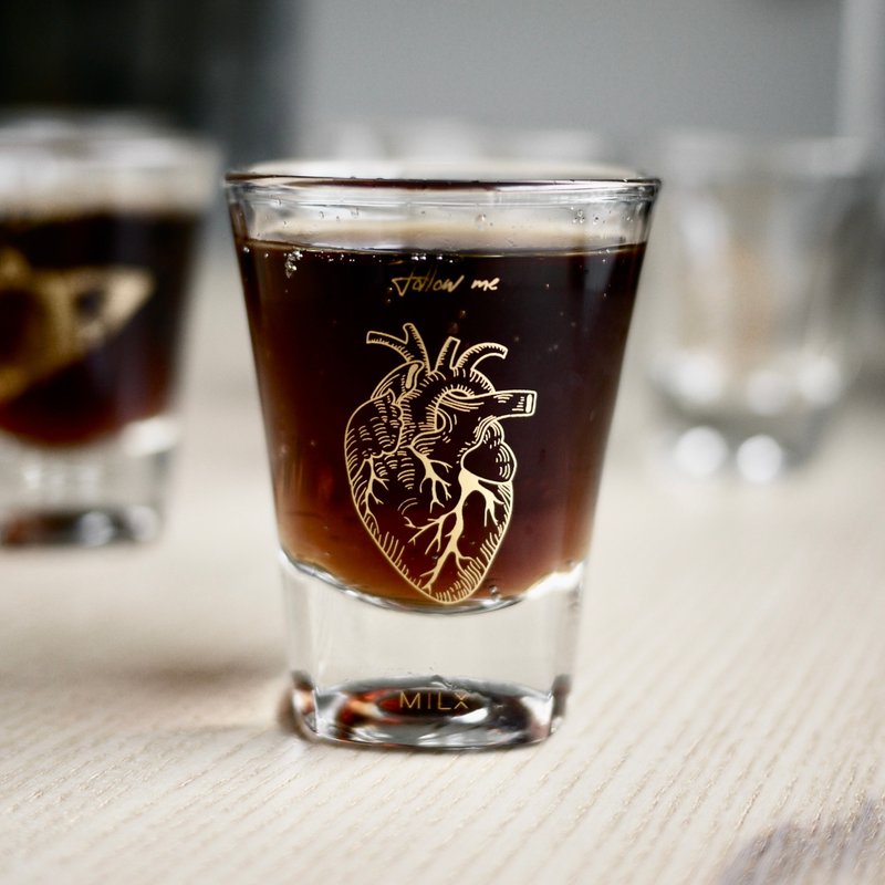 Give it a shot ! 心臟烈酒杯 - 酒杯/酒器 - 玻璃 金色