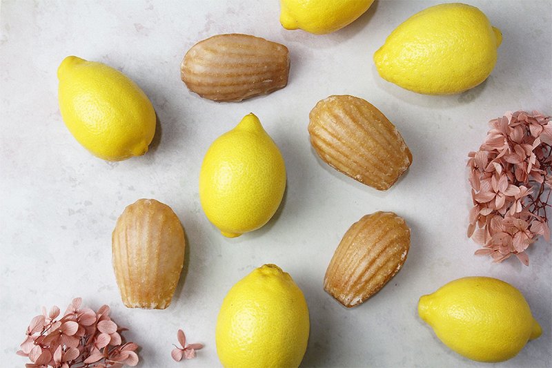 Lemon Frosting Madeleine | Topped with lemon thin frosting, fresh and charming, not to be missed - เค้กและของหวาน - อาหารสด สีเหลือง