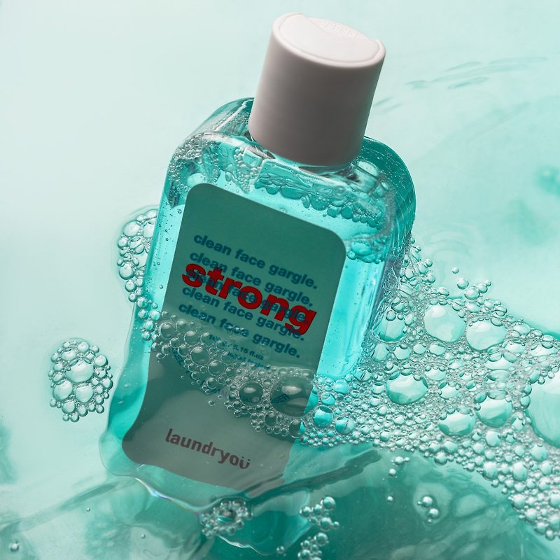 Laundryou 朗潔悠潔面泡沫凝膠 - 強力清涼型 - 潔面/卸妝 - 環保材質 藍色