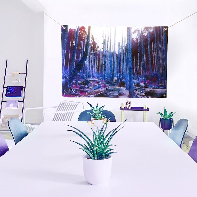 カーテンウォール紫色の蓮の森 - ウォールデコ・壁紙 - その他の素材 パープル