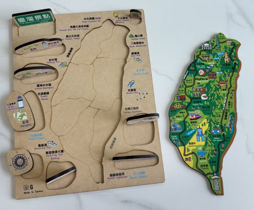 創翊家 3D臺灣景點積木拼圖 好山好水款