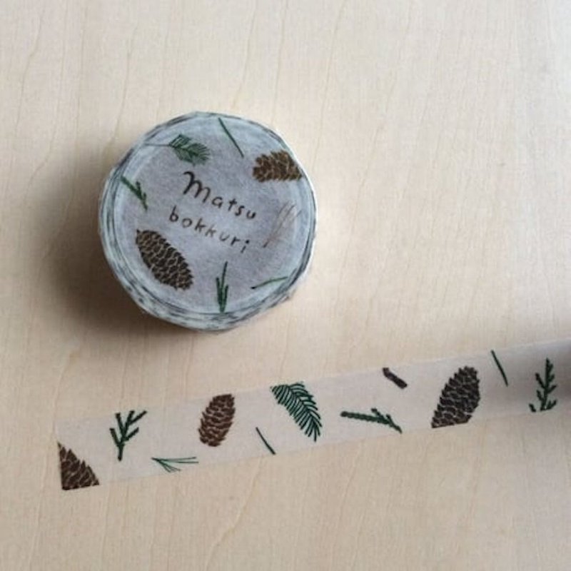 Pine cone masking tape - มาสกิ้งเทป - กระดาษ ขาว