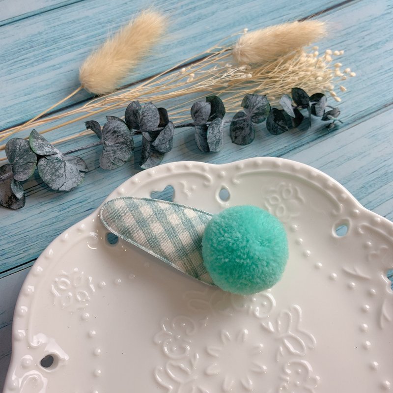 W&C手作 ||甜心球|| 蒂芬妮綠 霧裡青 BB夾 - 髮夾/髮圈 - 其他材質 多色