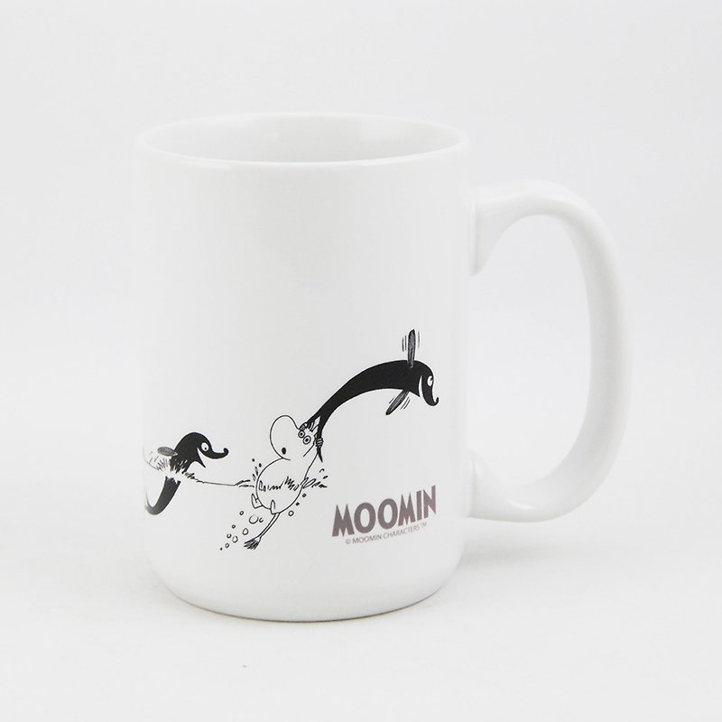 Moomin Moomin authorization - Milk: [spring] tail - แก้วมัค/แก้วกาแฟ - เครื่องลายคราม สีดำ