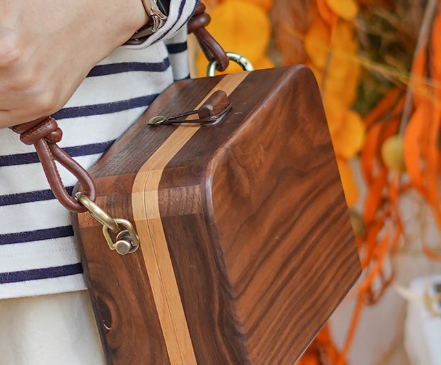 Wooden discount crossbody bag