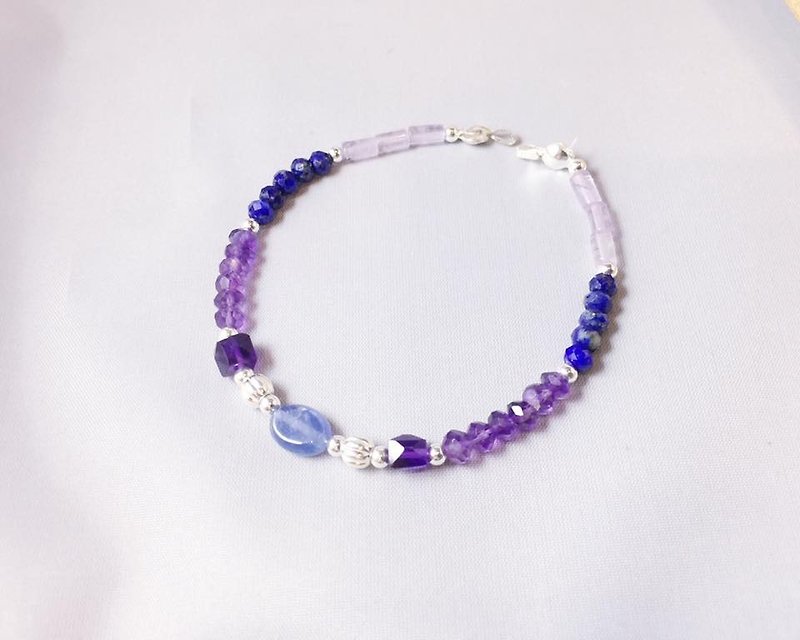 MH natural stone custom sterling silver magic world series _ - Bracelets - Gemstone Purple
