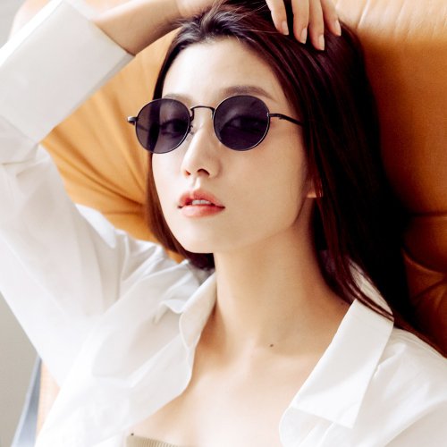 ALEGANT 時尚墨鏡│濾藍光眼鏡 沃思大道的日光徜徉│歐美度假風烏木黑圓框墨鏡│UV400太陽眼鏡
