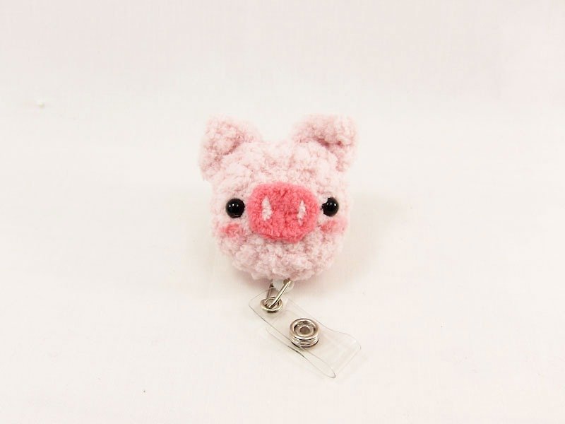 粉紅豬-豬-票卡夾 - 證件套/識別證套 - 聚酯纖維 粉紅色