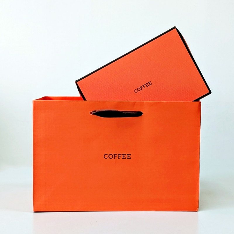 [Quick Shipping] Hermès Series Filter Hanging Gift Box Set Comprehensive Quality 20 Packs with Carrying Bag for Gifting - Coffee - Other Materials Orange