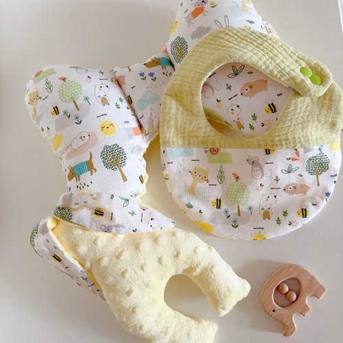 Lianne baby 梨安手工嬰兒禮物 彌月禮 新生兒見面禮 周歲禮 綠野莊園手工 彌月禮盒兩件三件組 滿月禮 嬰兒禮物
