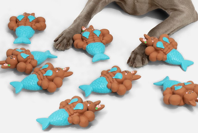 【乳膠發聲】耐咬神器/陪伴寵物玩偶/兔子組合 - 貓/狗玩具 - 乳膠 多色