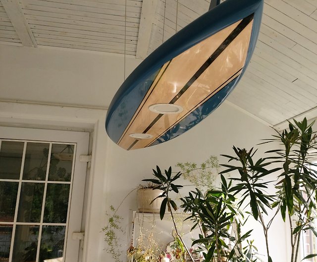 Surfboard Shaped Ceiling Chandelier As
