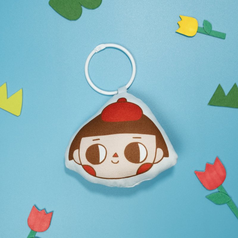 小娃娃吊飾 小畫家 - 吊飾/掛飾 - 聚酯纖維 紅色