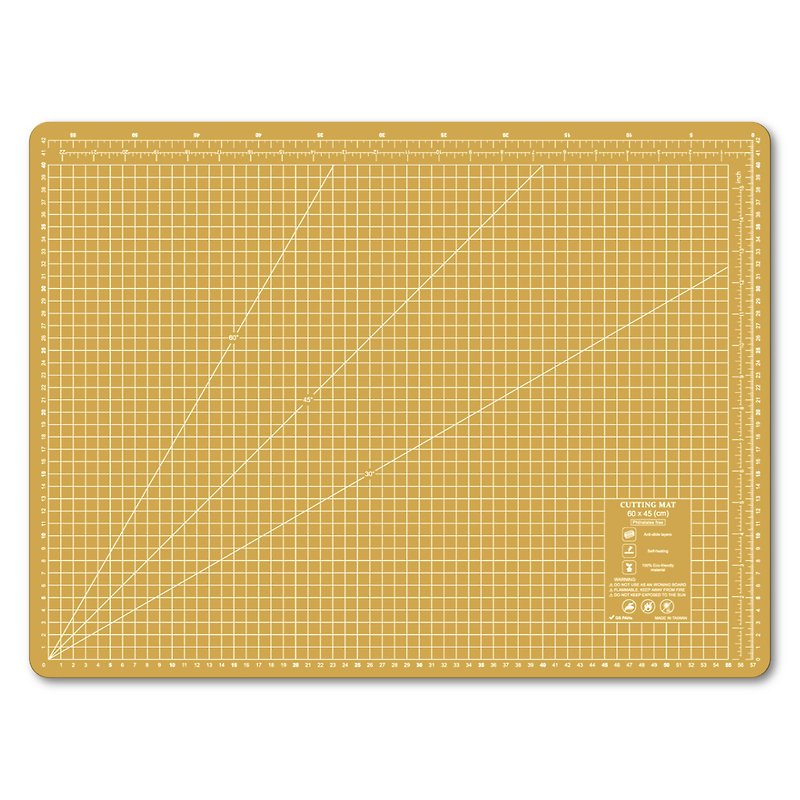 A2 yellow custom environmentally friendly cutting pad student desk mat office stationery school office design gift gift - Other - Plastic Yellow