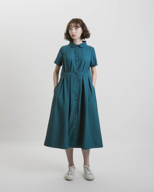 Romance_Ruzhi Romantic Dress_9SF105_Peacock Green