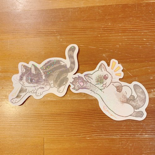 Romo DolDol Studio Chiya 閃星星貼紙 共兩款 Meow no cat, no life 系列