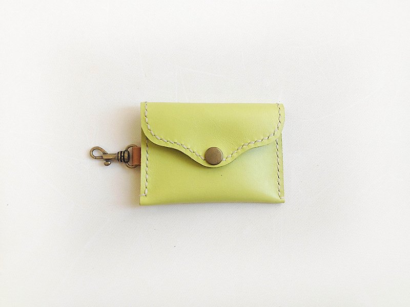 POPO│Card Pouch│ Document Storage Set│ Leather - ID & Badge Holders - Genuine Leather Green