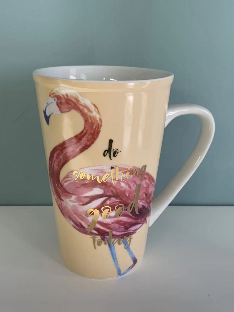 好憩HORCHILL 火烈鳥大馬克杯500ml - 咖啡杯/馬克杯 - 瓷 