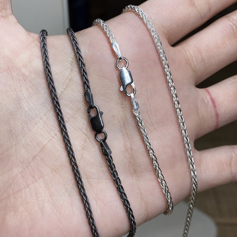 蛇鍊 / 925純銀項鍊 / 2.1mm - 項鍊 - 純銀 銀色