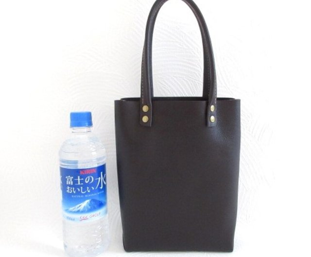 マチりん様、専用 新作・牛革・ぷっくり三角マチ・BOXミニトート・シュリンク・ダーク