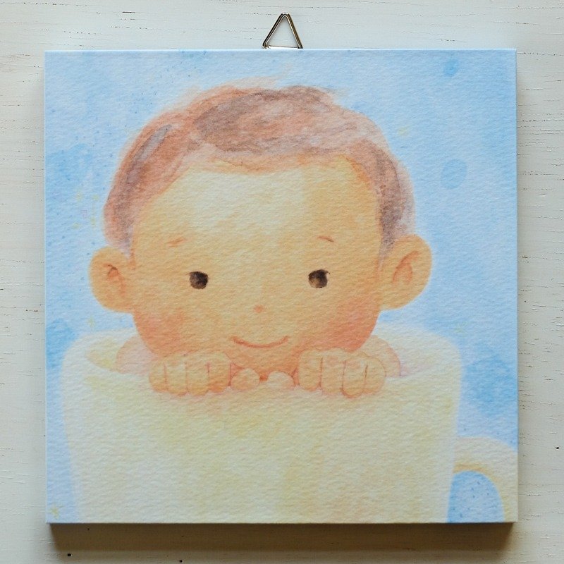 Art panel No.26 / Soup Cup Baby - โปสเตอร์ - กระดาษ หลากหลายสี